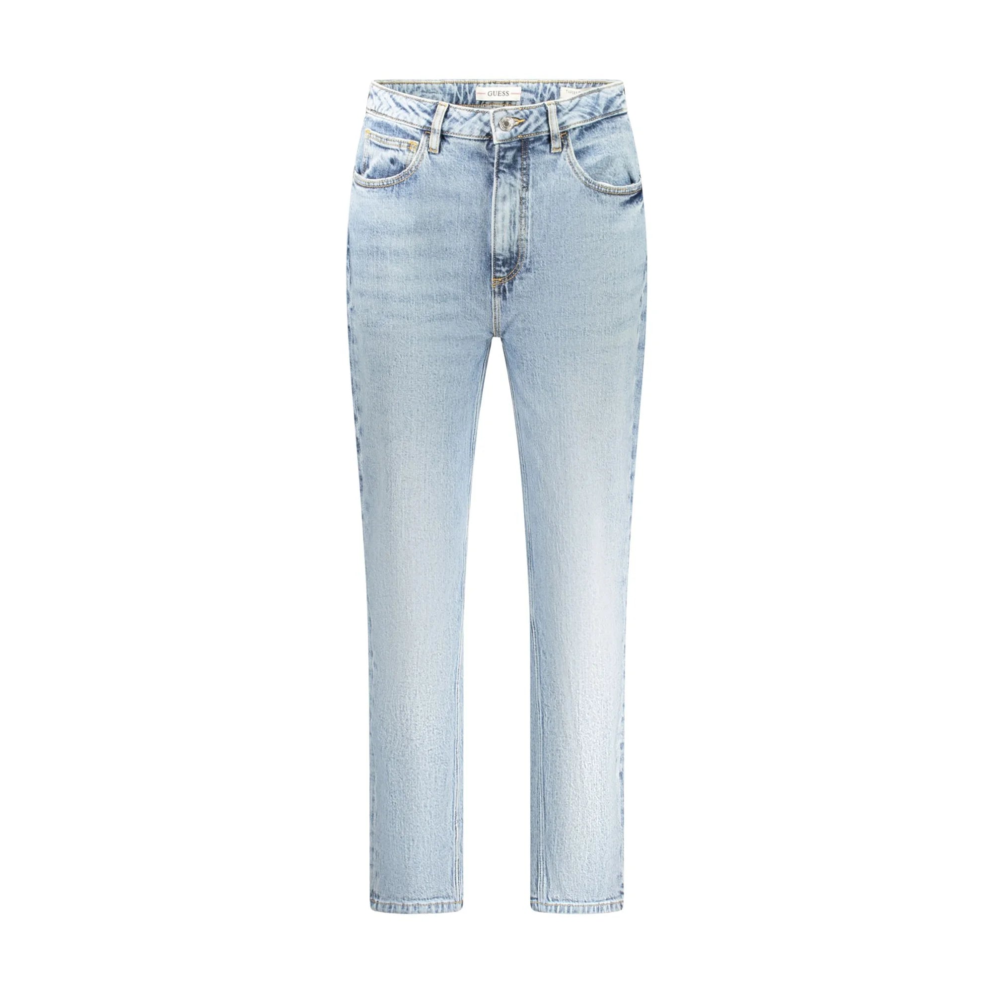 Guess Jeans Donna Azzurri Tapered High Logo Azzurro - foto prodotto